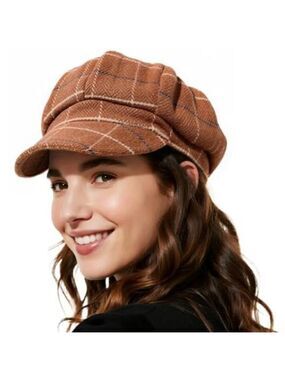 Newsboy Hats Classic Retro Beret Cap with Adjustable Drawstring, Baker Boy Hat